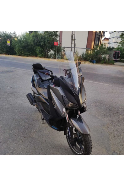 MOTOCAM Yamaha Xmax 250 Siperlik Ön Cam 2014-2017 Model 58cm Şeffaf Renkli 4mm - Resim 2