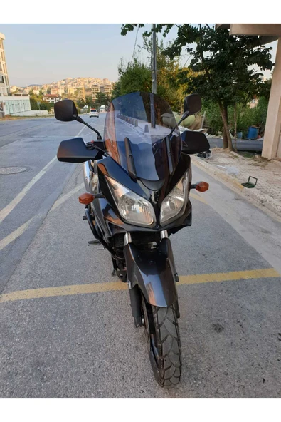 MOTOCAM Suzuki V-strom DL 650-1000 Siperlik Ön Cam 2004-2010 Model 45cm Füme Renkli 4mm - Resim 3