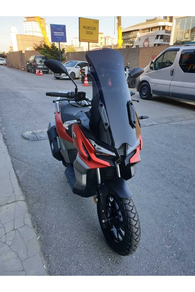 MOTOCAM Voge SR1 ADV Siperlik Ön Cam 2023-2025 Model 71cm Siyah Renkli 4mm - Resim 2