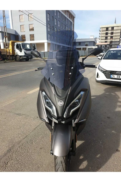 MOTOCAM Yuki Explorer 250 Siperlik Ön Cam 2021-2025 Model 72cm Füme Renkli 4mm UZUN CAM ürün görseli