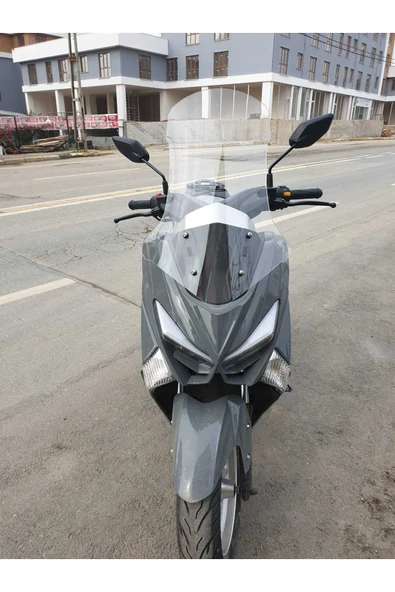 MOTOCAM Volta Apec Apx5 Siperlik Ön Cam 2023-2025 Model 68cm Şeffaf Renkli 4mm ORTA BOYLU CAM ürün görseli