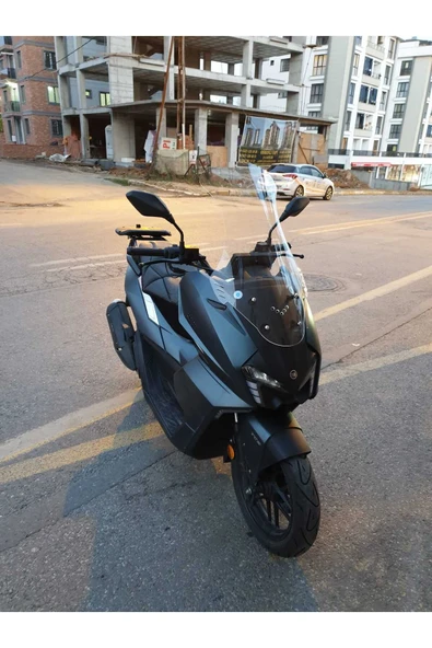 MOTOCAM Yuki Vampire 125 Siperlik Ön Cam 2023-2025 Model 72cm Şeffaf Renkli 4mm - Resim 2