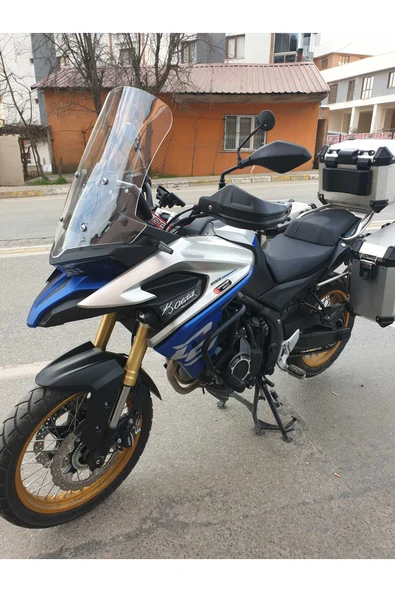 MOTOCAM Voge DS 625X Siperlik Ön Cam 2023-2025 Model 56cm Şeffaf Renkli 4mm - Resim 2