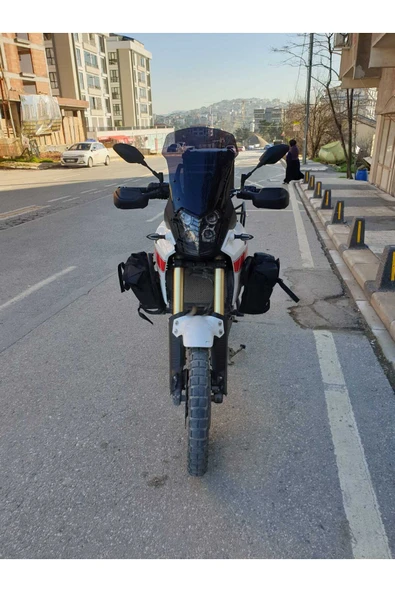 MOTOCAM Yamaha Tenere Rall 700 Siperlik Ön Cam 2019-2025 Model 39cm Siyah Renkli 4mm ürün görseli