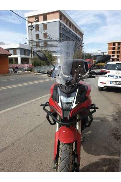 MOTOCAM Voge DS 500 Siperlik Ön Cam 2021-2025 Model 55cm Şeffaf Renkli 4mm ürün görseli