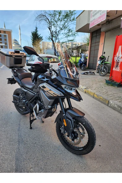 MOTOCAM Voge DSX 650 Siperlik Ön Cam 2022 Model 55cm Şeffaf Renkli 4mm KISA SPOR CAM - Resim 2
