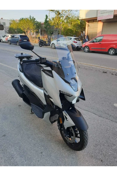 MOTOCAM Zontes ZT 125 Siperlik Ön Cam 2025 Model 55cm Şeffaf Renkli 4mm - Resim 2