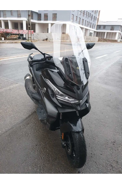 MOTOCAM Voge SR4 Siperlik Ön Cam 2022-2025 Model 70cm Şeffaf Renkli 4mm UZUN CAM ürün görseli