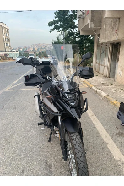 MOTOCAM SYM NHT 200 Siperlik Ön Cam 2023-2025 Model 50cm Şeffaf Renkli 4mm - Resim 3