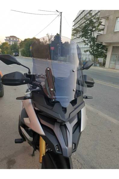 MOTOCAM Voge DS 625X Siperlik Ön Cam 2023-2025 Model 65cm Açık Füme Renkli 4mm UZUN CAM ürün görseli