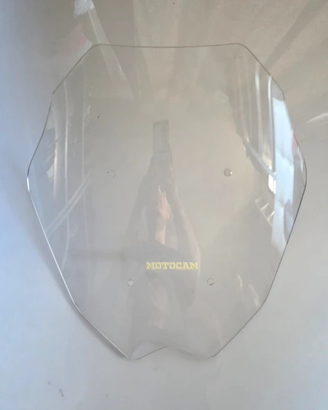 MOTOCAM Yamaha Nmax Siperlik Ön Cam 2025 Model 44cm Şeffaf Renkli 4mm Spor Cam - Resim 2