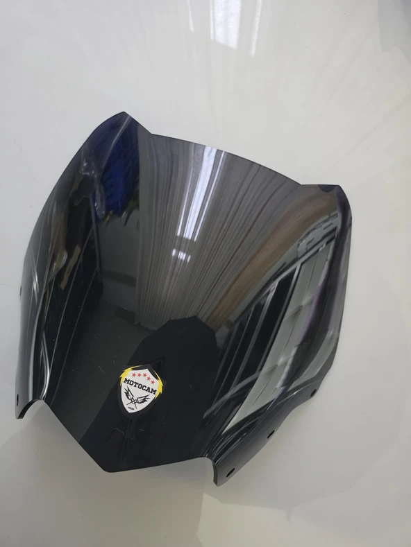 MOTOCAM Yamaha Xmax 250 Siperlik Ön Cam 2011-2013 Model 36cm Siyah Renkli 4mm SPORTİF - Resim 2