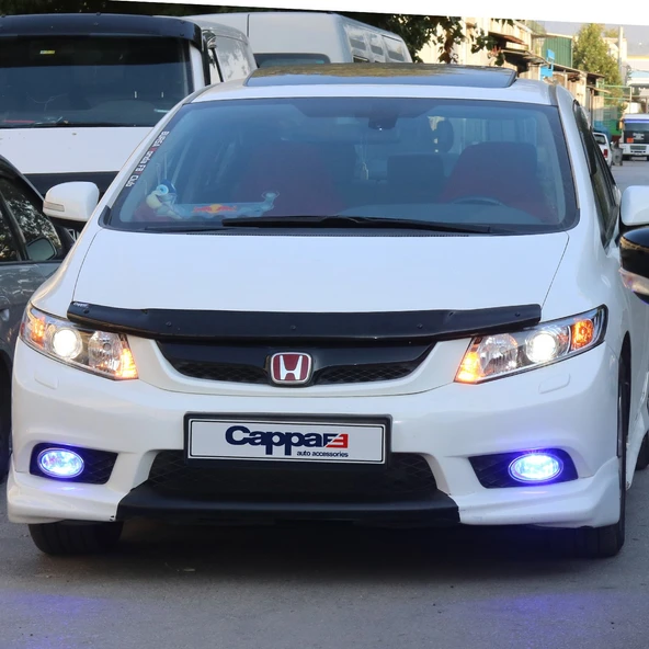 Honda Civic 2012-2015 Yıl Aralığı Uyumlu Kaput Rüzgarlık 4mm - Resim 7