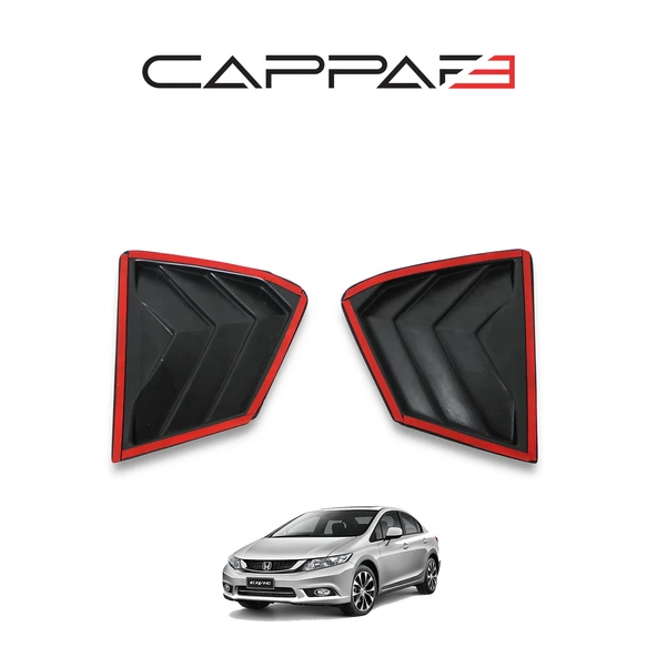 Honda Civic 2012-2015 Yıl Aralığı Uyumlu Kelebek Cam Aksesuarı - 4