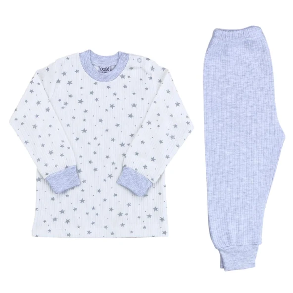 Sebi Bebe Yıldızlı Pijama Takım 9192 - 1