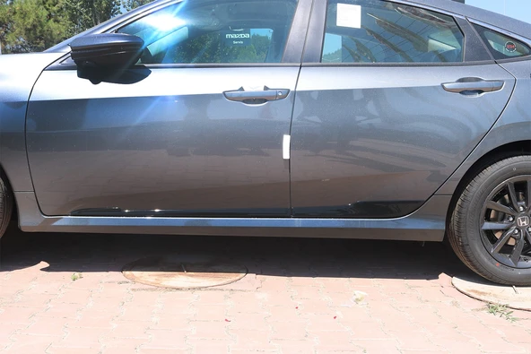 Honda Civic 2016- Yılı ve Sonrası Uyumlu Yan Kapı Alt Çıta 4 Parça - Resim 8