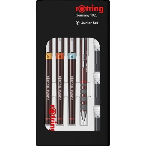 Supertrend Isograph Rapido Kalemi Seti Junior Set (0.2-0.4-0.6 mm.) + 0.5 Tikky Versatil Kalem ürün görseli