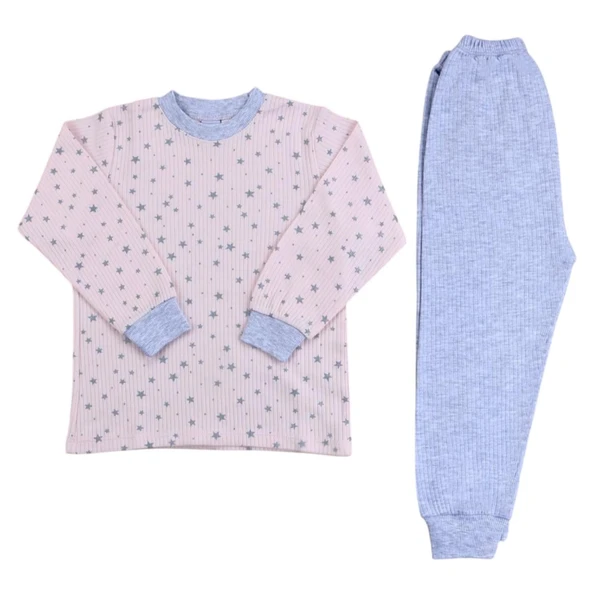 Sebi Bebe Yıldızlı Pijama Takım 9165 - 1