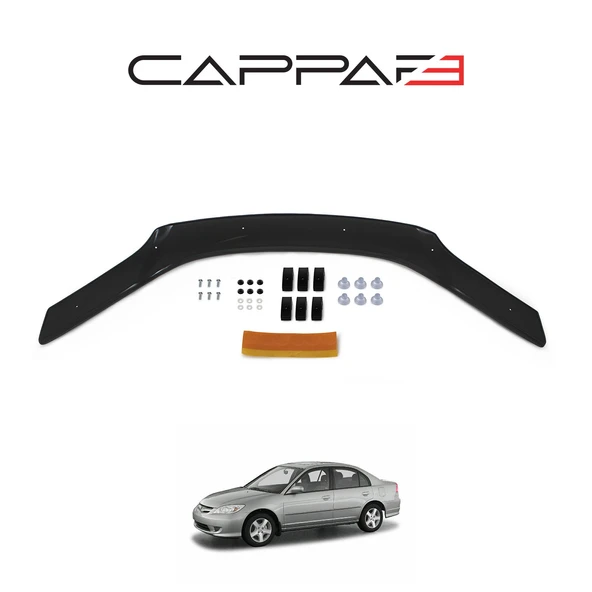 Honda Civic 2001-2006 Yıl Aralığı Uyumlu Kaput Rüzgarlık 4mm - Resim 3