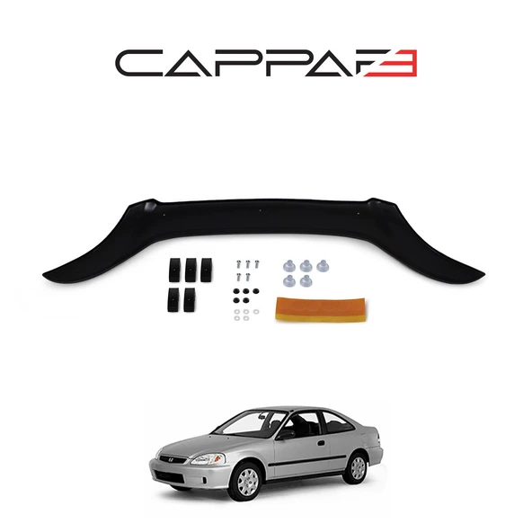 Honda Civic 1995-2000 Yıl Aralığı Uyumlu Kaput Rüzgarlık 4mm - Resim 3