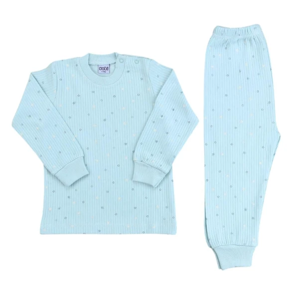 Sebi Bebe Nokta Çiçek Pijama Takım 9154 - 1