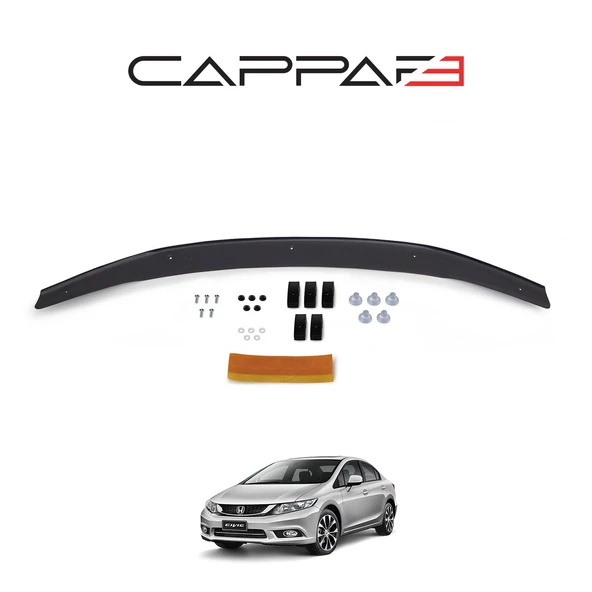 Honda Civic 2012-2015 Yıl Aralığı Uyumlu Kaput Rüzgarlık 3mm - Resim 3