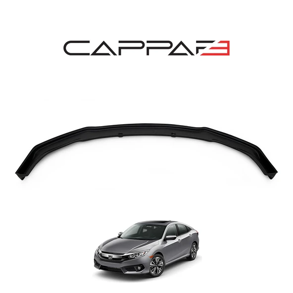 Honda Civic 2016- Yılı ve Sonrası Uyumlu Ön Tampon Lip - Resim 3