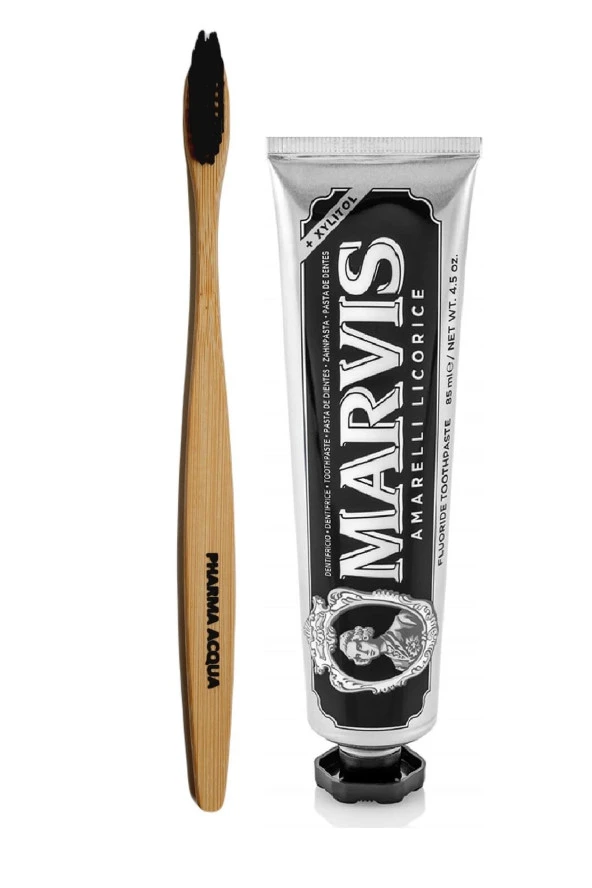 Pharma Acqua Bambu Diş Fırçası Marvis Meyankökü Özlü Diş Macunu 85ml