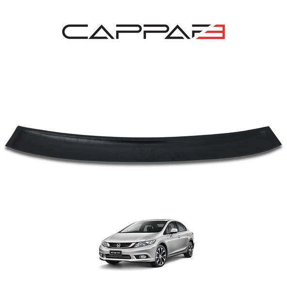 Honda Civic 2012-2015 Yıl Aralığı Uyumlu Arka Cam Üstü Spoyler İnce Model - 2