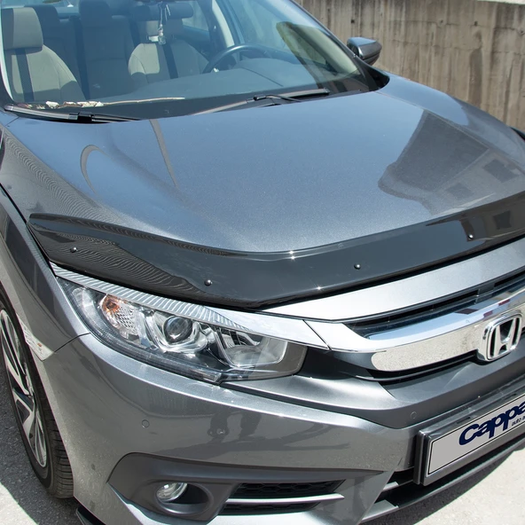 Honda Civic 2016- Yılı ve Sonrası Uyumlu Kaput Rüzgarlığı 4mm - Resim 7