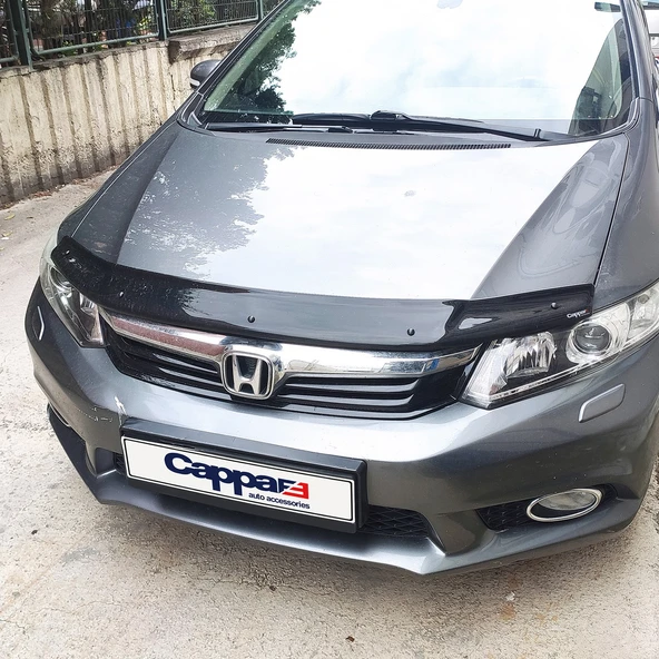Honda Civic 2012-2015 Yıl Aralığı Uyumlu Kaput Rüzgarlık 3mm - Resim 8