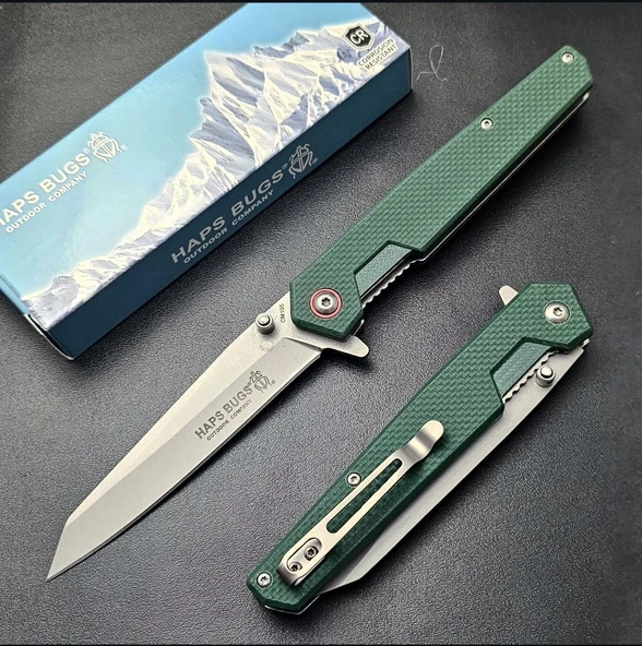 Haps Bugs CM105 Haki Soft Kabze Tanto Survival Kamp Çakısı
