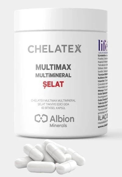 Chelatex Multimax Multimineral Şelat 60 Bitkisel Kapsül ürün görseli