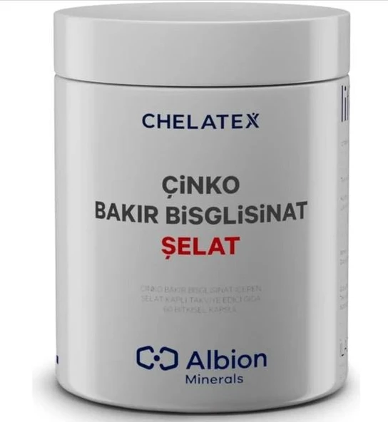 Chelatex Çinko Bakır Bisglisinat Şelat 60 Bitkisel Kapsül ürün görseli