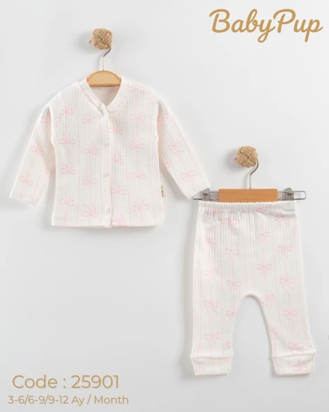 Butik Center Pamuklu Bebek Takım 2’li Set (Üst + Alt) - 5