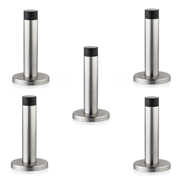 5 Adet Kapı Tamponu Stoper Duvara Monte Paslanmaz İnox 9,5 cm