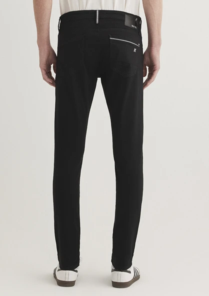 Mavi Slim Fit Erkek Pantolon - Minimalist Günlük Stil - 2