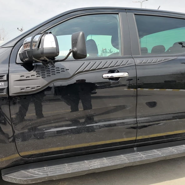 Ford Ranger 2019-2023 Yıl Aralığı Uyumlu Yarasa Kapı Kaplama 4 Parça - Resim 3