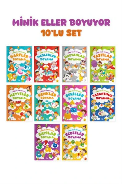 Kitap: Minik Eller Boyuyor – 10 Kitaplık Set (Örnek Resimli) - 1