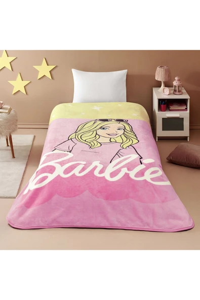 Lisanslı Barbie Malibu Tek Kişilik Battaniye ürün görseli