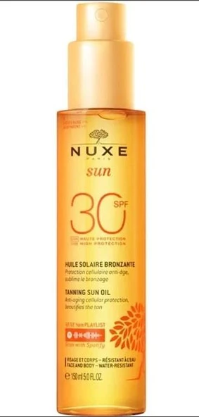 Nuxe Sun Bronzlaştırıcı Yüz ve Vücut Yağı Spf30 150 ml ürün görseli