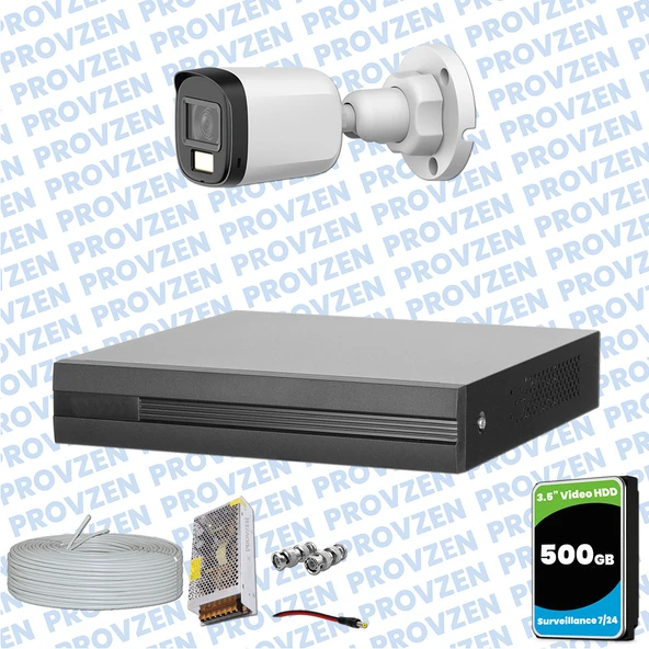 Provzen Dahua 1 Kameralı Full HD Fullcolor Mikrofonlu Güvenlik Kamerası ürün görseli