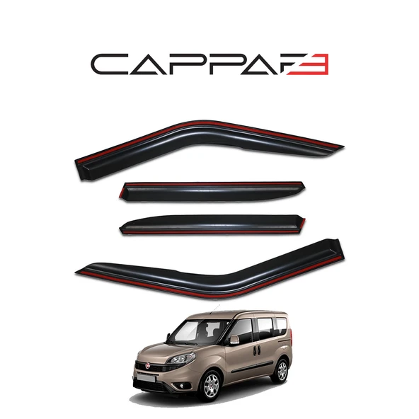 Fiat Doblo 2015-2022 Yıl Aralığı Uyumlu Cam Rüzgarlığı 4 Parça - 6