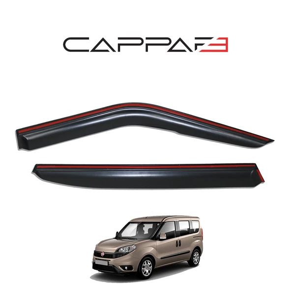 Fiat Doblo 2015-2022 Yıl Aralığı Uyumlu Cam Rüzgarlığı Kromlu 4 Parça - 5