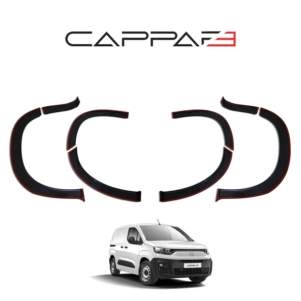 Fiat Doblo 2023- Yılı ve Sonrası Uyumlu Çamurluk Dodik 8 Parça - Resim 4