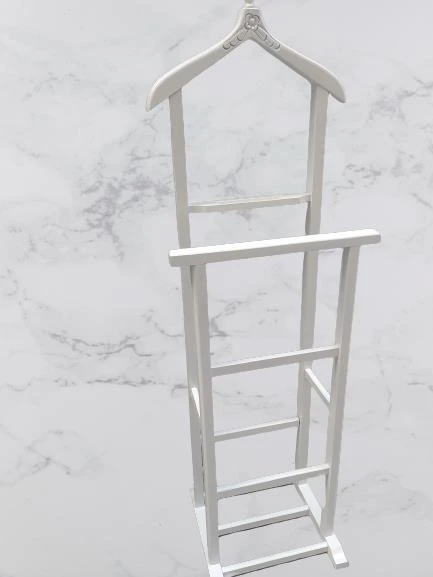 Dilsiz uşak 2 li 90530 Model Ahşap Parlak Beyaz Boyalı El Yapımı - 2