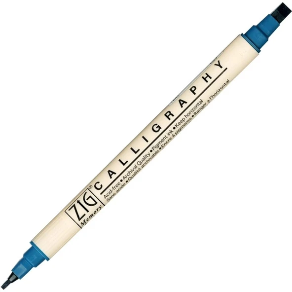 Supertrend Calligraphy Çift Uçlu Kaligrafi Kalemi 2 mm. + 5 mm. 033 Teal - 1