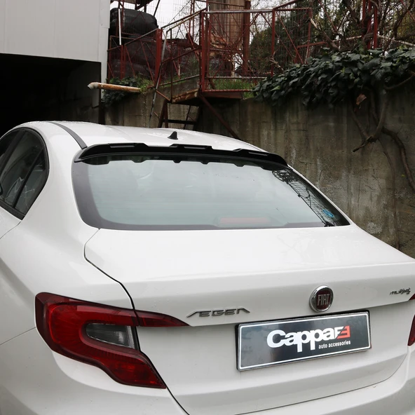 Fiat Egea 2015- Yılı ve Sonrası Uyumlu Arka Cam Spoyler - 6