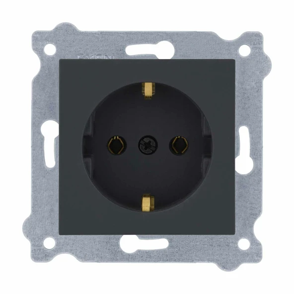 EXEN KAREL FÜME TOPRAKLI PRİZ (MKZ) ürün görseli 1