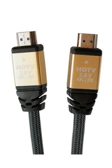 Fonemax Premium 4k Hdmı 2.0 Kablo - 60 Hz - Naylon Örgülü - Altın Uçlu - 5 Metre
